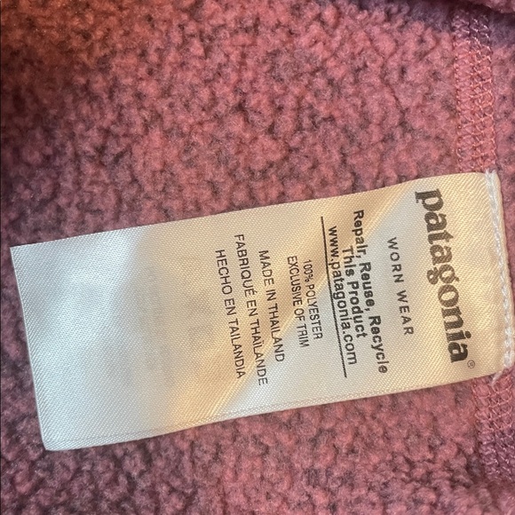 Women’s Patagonia Burgundy Better Sweater 1/4 Zip - Picture 12 of 15